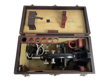 Bausch & Lomb Microscope in Wooden Case