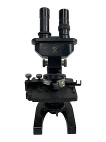 Spencer American Optical Binocular Microscope, Black Enamel
