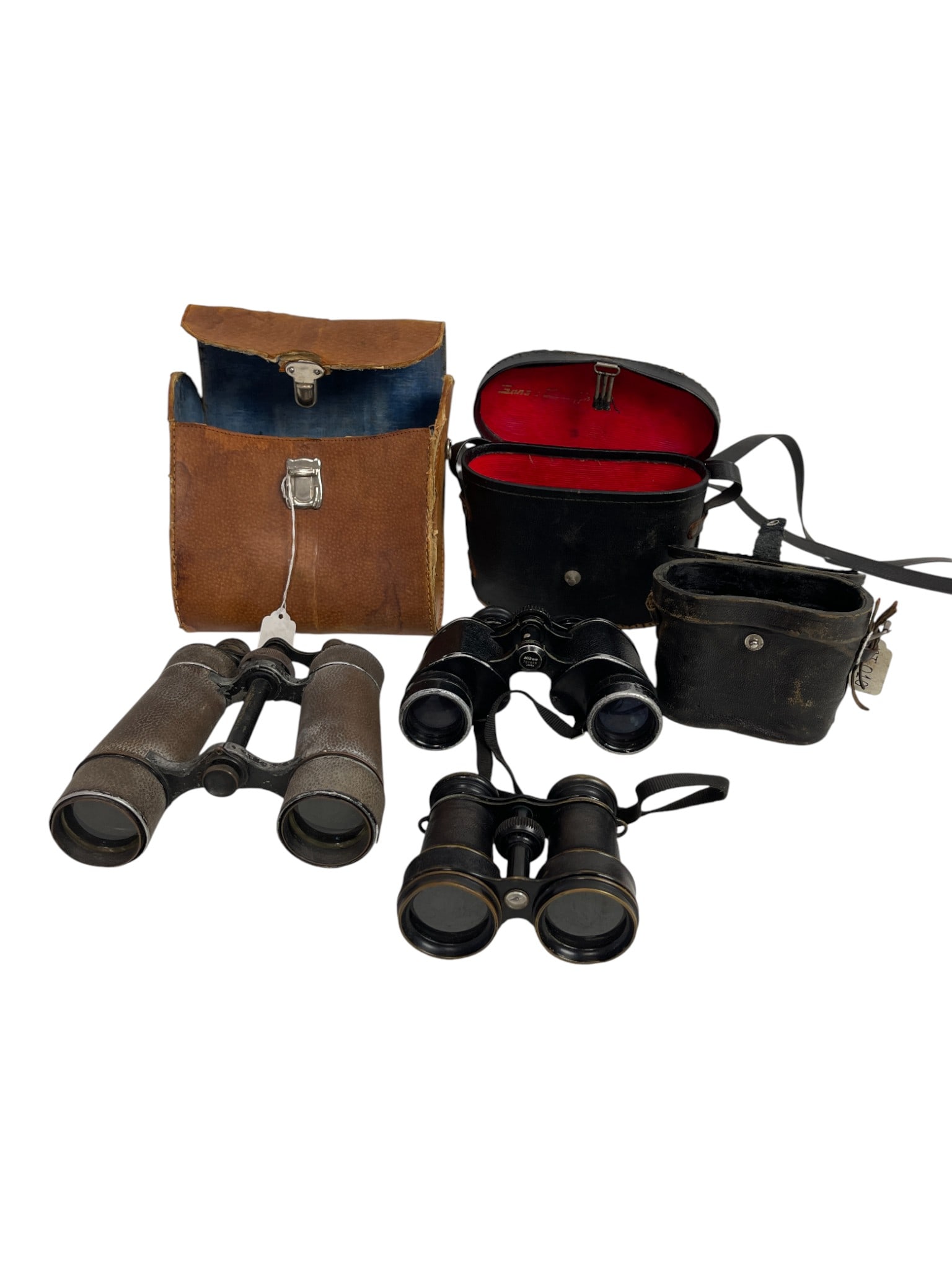 Vintage Binoculars with Leather Carry Cases Lot of (3) (1 of 10)