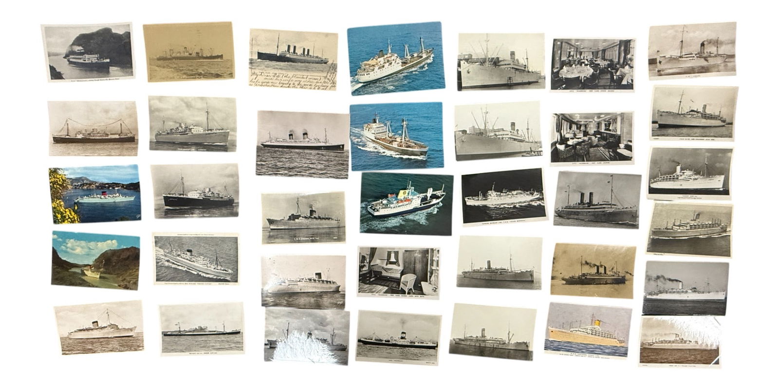 Collection of Vintage Ocean Liner and Cruise Ship Postcards (Approx. 40+) (1 of 4)
