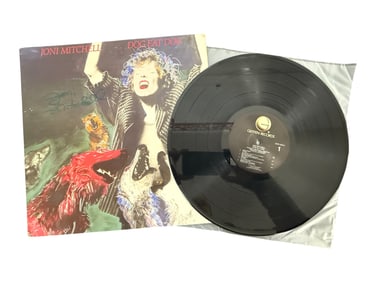 Joni Mitchell Dog Eat Dog Vinyl Record Signed