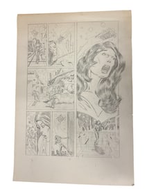 Original Comic Book Pencil Page Artwork
