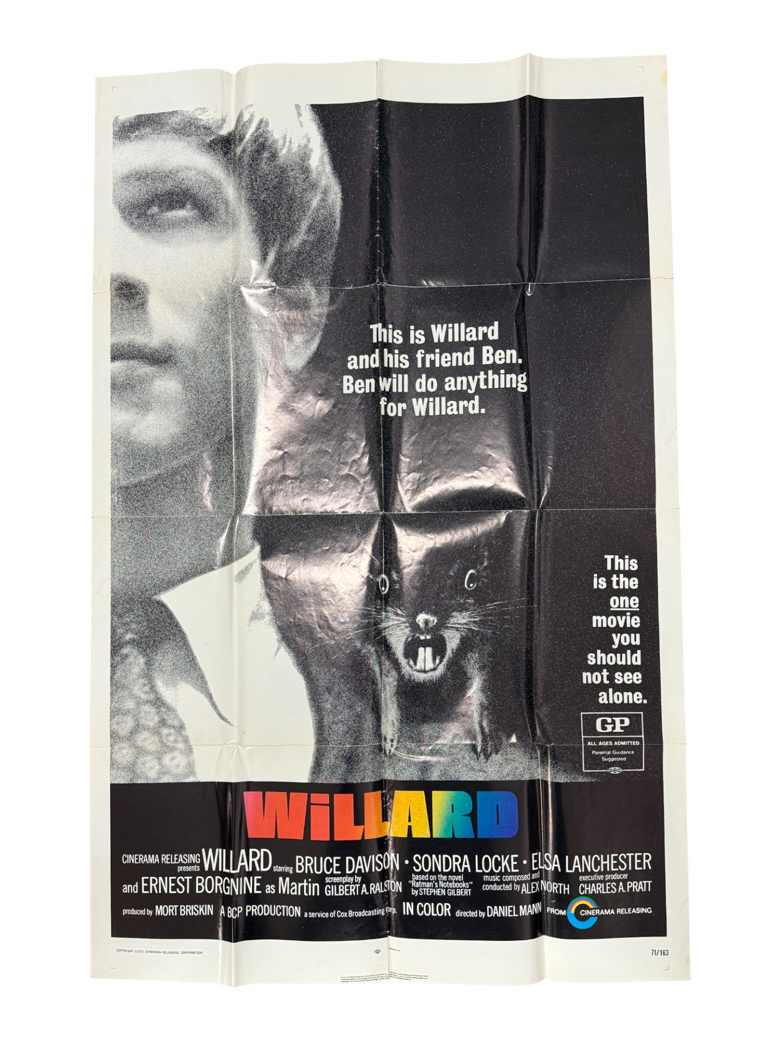 Vintage Movie Poster Willard (1971 Original Movie Poster) (1 of 5)
