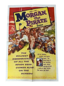 Vintage Movie Poster Morgan the Pirate (1960 MGM Poster)