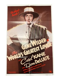 Vintage Movie Poster The World Greatest Lover (1977 Gene Wilder Poster)