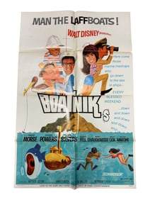 Vintage Movie Poster  The Boatniks (1970 Walt Disney Poster)