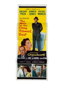 Vintage Movie Poster  The Man in the Gray Flannel Suit (1956 Gregory Peck Poster)