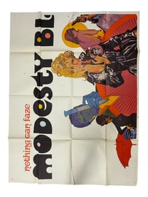 Vintage Movie Poster  Modesty Blaise (1966 British Spy Film Poster)