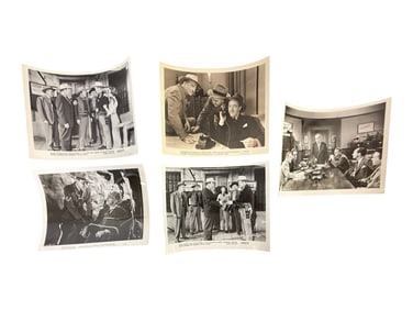 Set of Vintage Black-and-White Film Stills