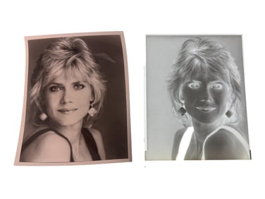 Olivia Newton-John Portrait and Negative
