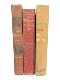 Vintage Novels Lot Mark Twain and Early 20th-Century Authors