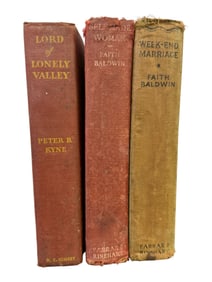 Faith Baldwin & Peter Kyne Early Editions Set of 3