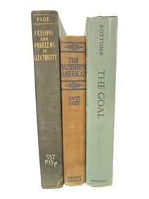 Lessons in Electricity, The Vanishing American, and The Goal ? Lot of 3