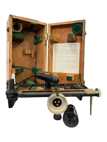 Ajax Engineering Co. Stadimeter in Original Wooden Case