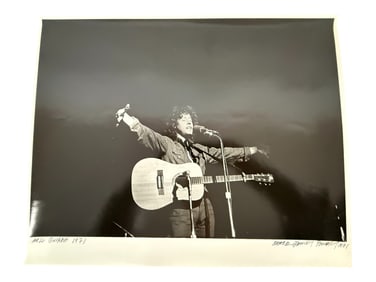 Mark Danner 'Arlo Guthrie 1971' Signed Concert Photograph
