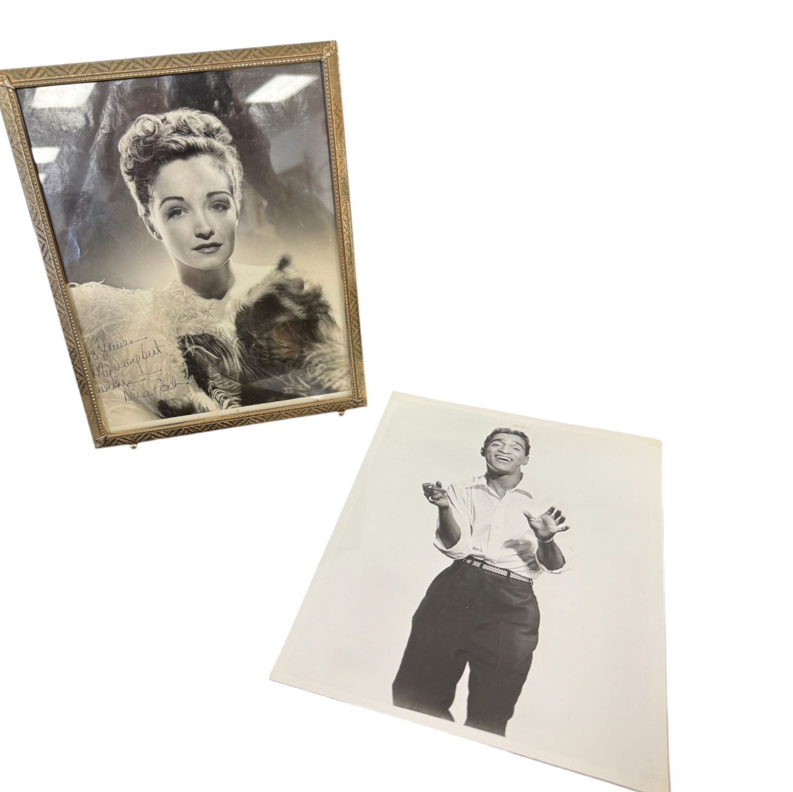 Pair of Vintage Signed Hollywood Photographs ? Framed and Loose (1 of 5)