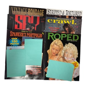 Collection of Vintage Adult Magazines  Leashed, Tight Ropes