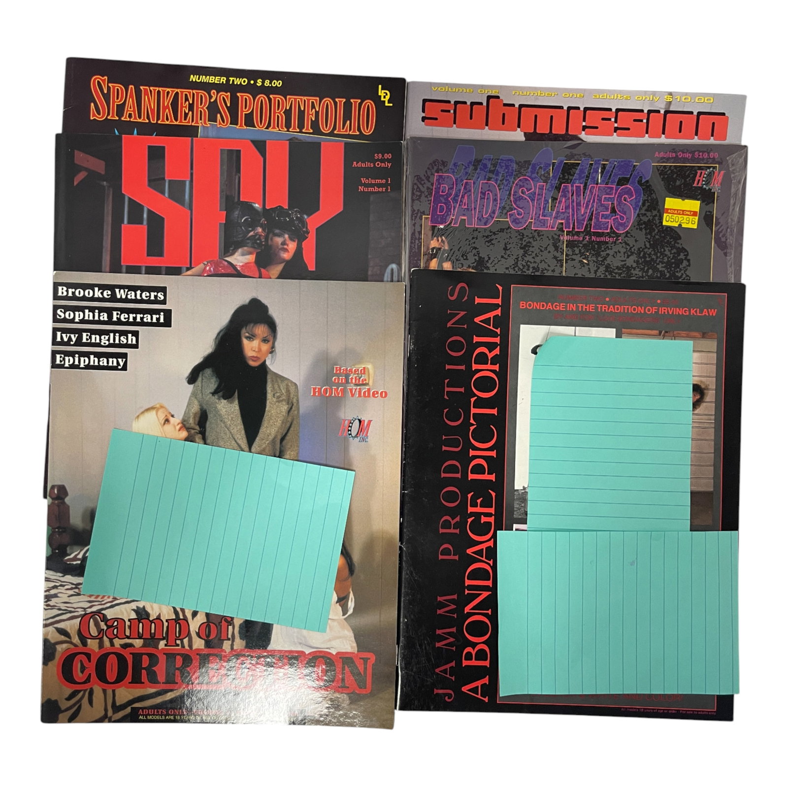 Collection of Vintage Adult Magazines Leashed, Tight Ropes: Lot of six adult magazines includingCollection of Vintage Adult Magazines Leashed, Tight Ropes vintage titles such as Leashed, A Good Spanking, Tight Ropes, and Ashley Renee. Sold for collectible valu