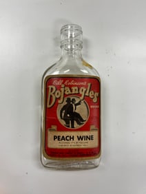 Antique Bill Robinson's Bojangles Empty Peach Wine Bottle