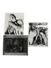 Vintage Horror Movie Behind the Scenes 8x10 B&W Photo