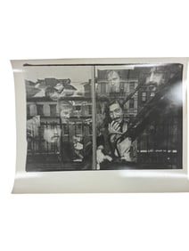 Photograph of Frank Zappa by Roz Kelly Signed on Verso