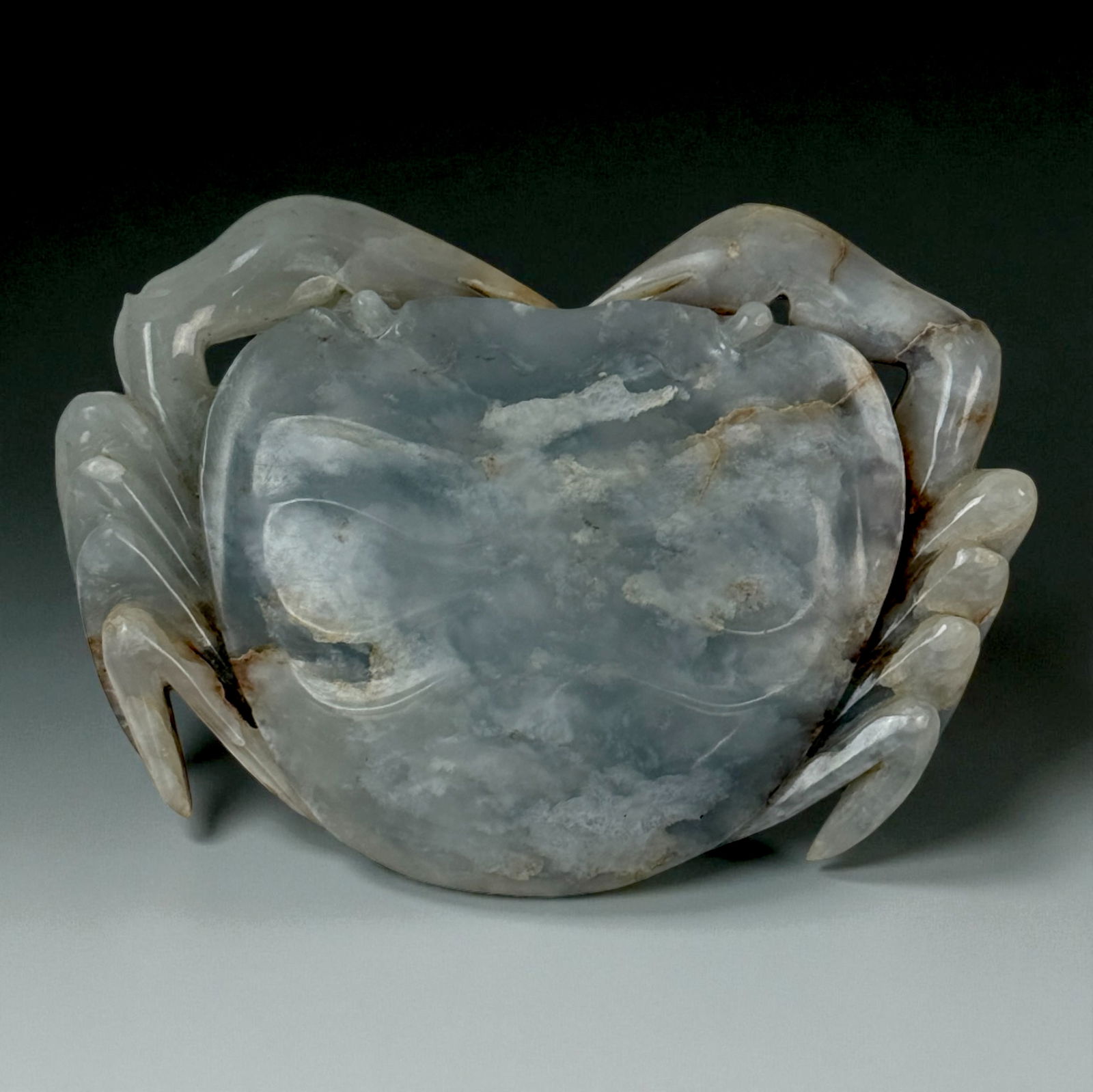 Hand Carved Jade Crab Figure (1 of 5)
