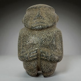 Large Pre Columbian Granite Figure, Late Preclassic/Early Classic c.300BCE - A.D.200