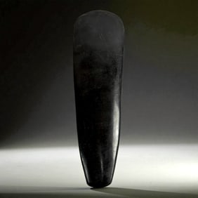 Pre Columbian Black Stone Ceremonial Celt