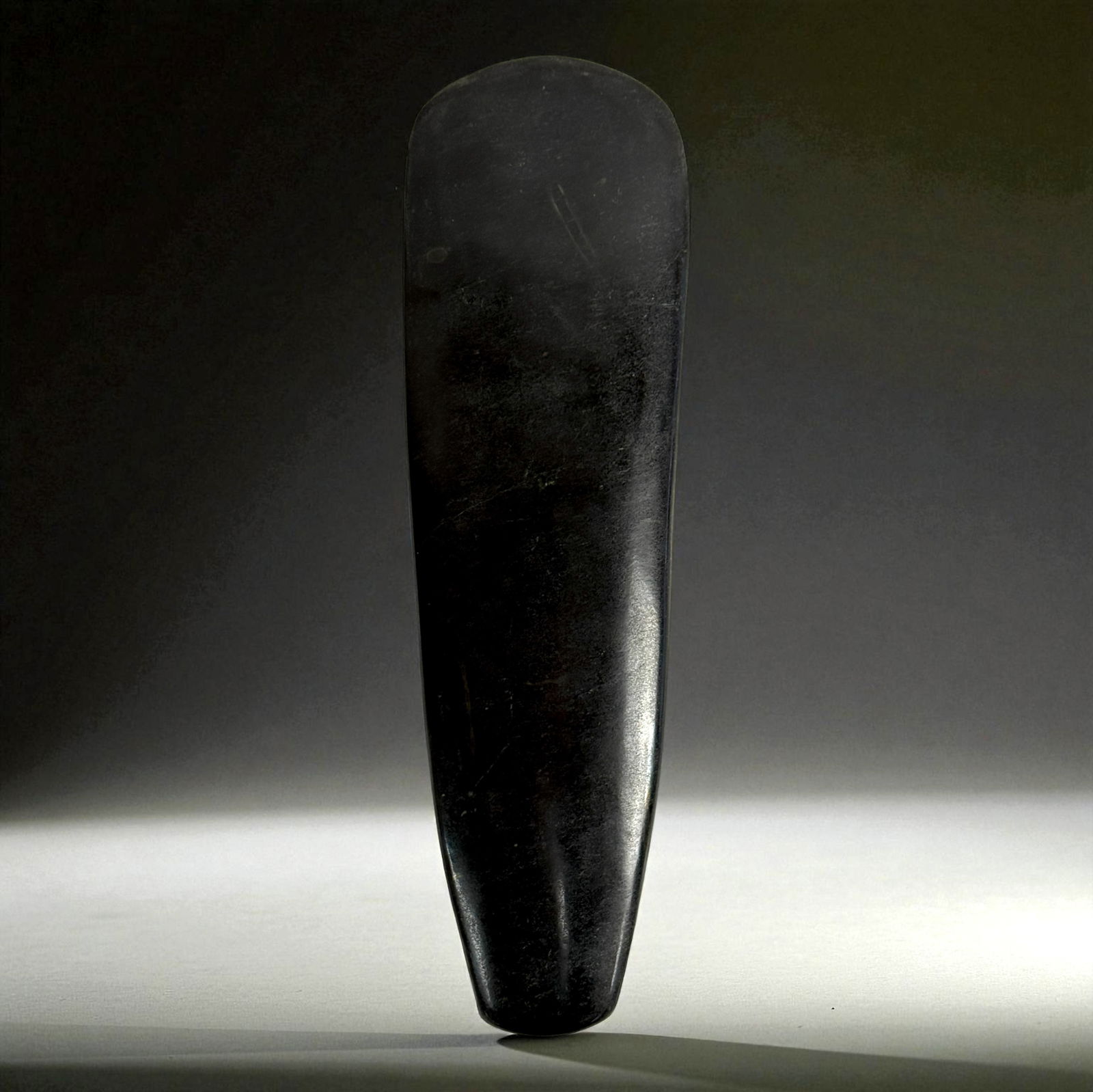 Pre Columbian Black Stone Ceremonial Celt (1 of 4)