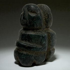 Pre Columbian Dual-Headed Stone Figure