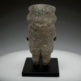 Pre Columbian Granite Anthropomorphic Figure