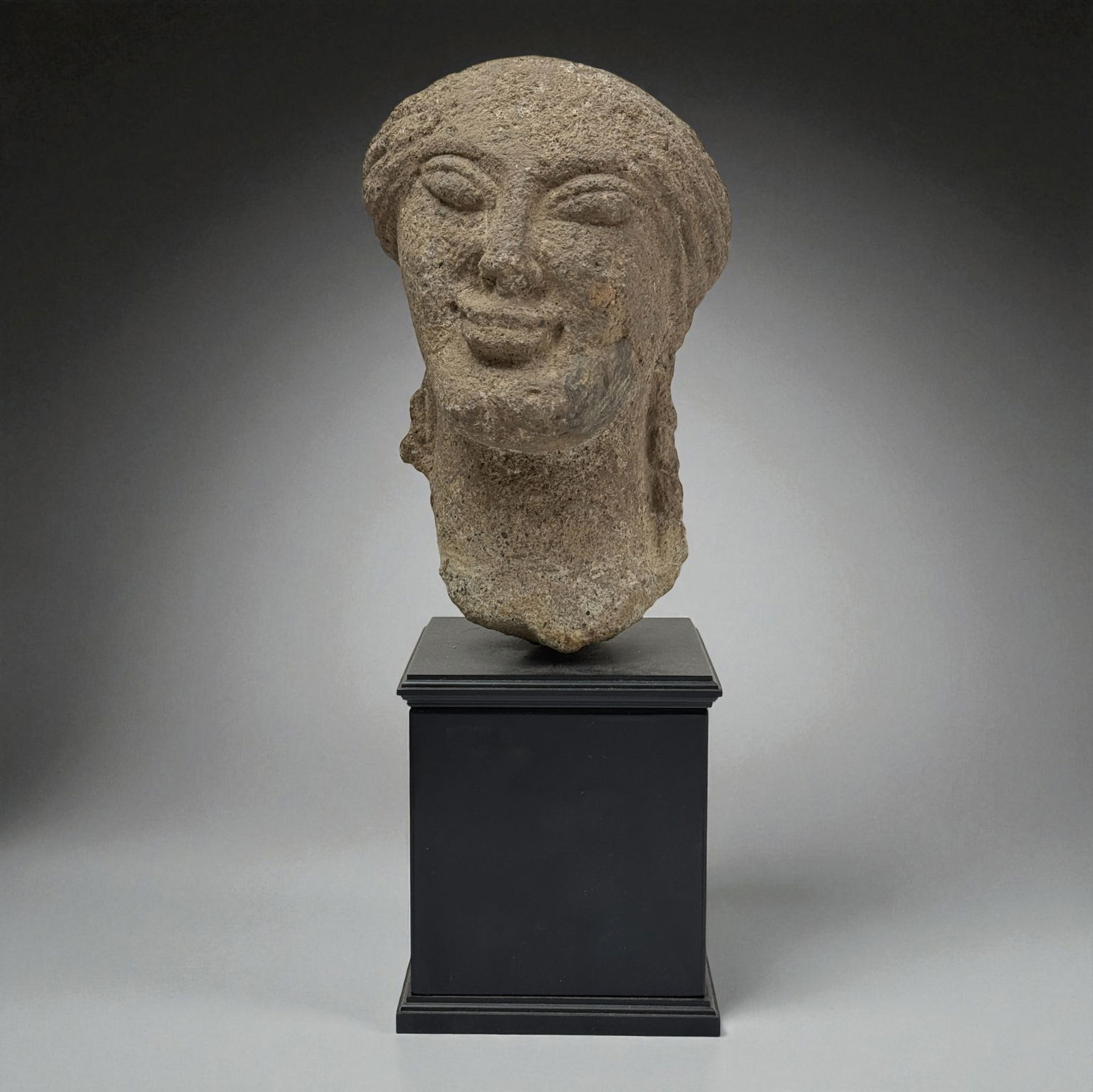 Ancient Mediterranean Limestone Female Head (1 of 7)
