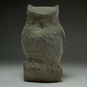 Aztec Stone Sculpture of an Owl, 1200 CE - 1500 CE
