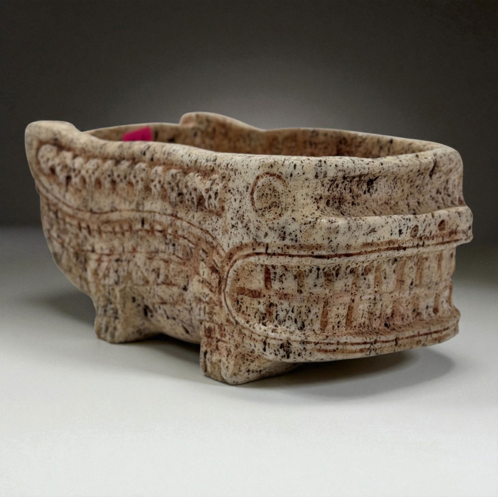 Pre Columbian Carved Stone Boat Effigy (1 of 7)