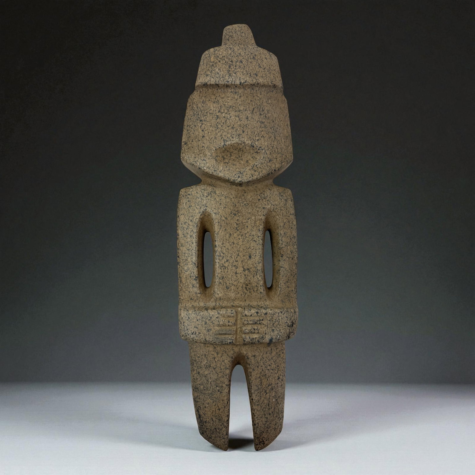 Pre-Columbian MEZCALA Stone Standing Figure (1 of 8)
