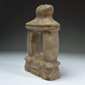 Pre-Columbian Marble Architectural Fragment