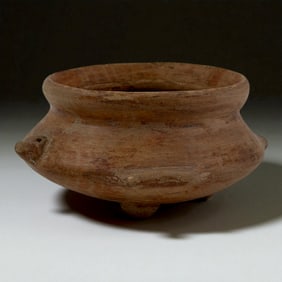 Pre-Columbian Low Terracotta Bowl