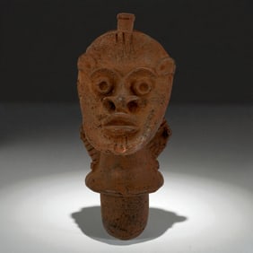 Pre-Columbian Terracotta Head Effigy