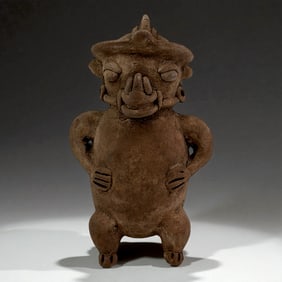Pre-Columbian Mayan Style Terracotta Standing Figure