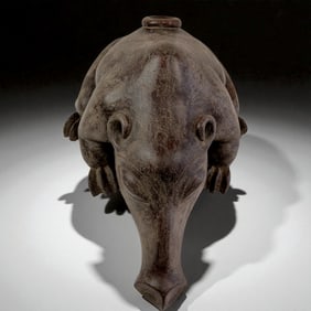 Mayan Style Rare Ceramic Anteater Effigy