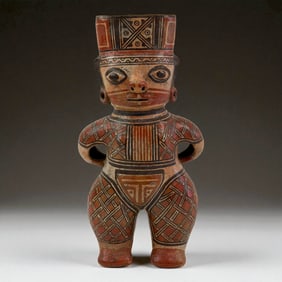 Pre-Columbian Standing Painted Figure