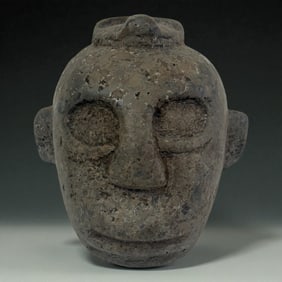 Pre-Columbian Stone Carved Head
