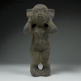 Pre-Columbian Standing Stone Figure