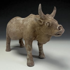 Pre-Columbian Ceramic Bull Figure