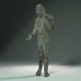 Roman Bronze Standing Female Figure