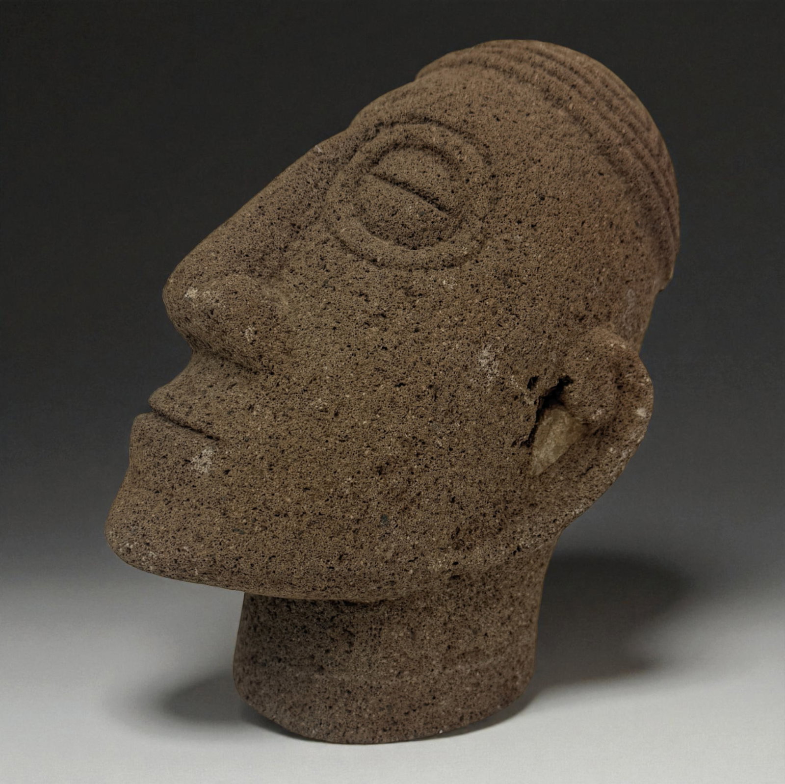 Pre-Columbian Large Stone Head (1 of 7)