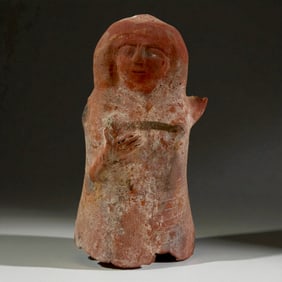 Pre-Columbian Painted Female Effigy