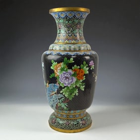 Large Chinese Cloisonne Vase