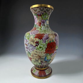 Chinese Enamel Cloisonne Vase
