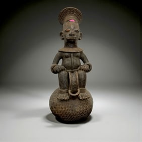 African Carved Male Figure